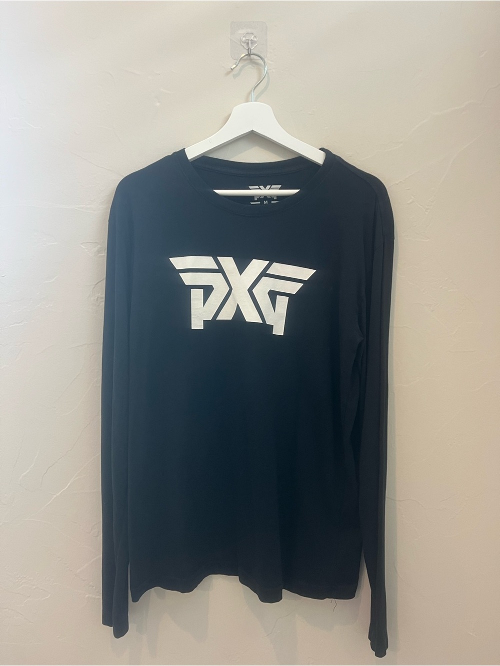 PXG Black Long-Sleeve Shirt with White Logo
